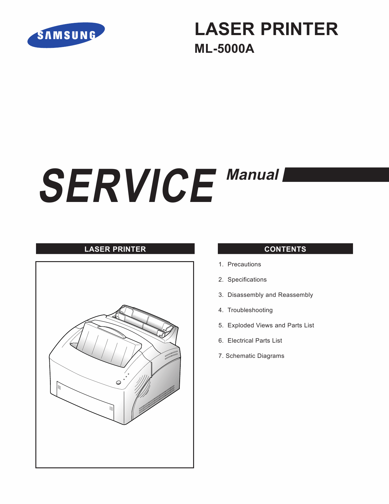Samsung Laser-Printer ML-5000A Parts and Service Manual-1